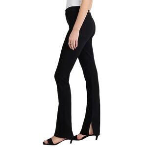 EXPRESS Women Black Skyscraper Mid Rise Flare Leg Pants Size 14S inseam 30.5 NWT